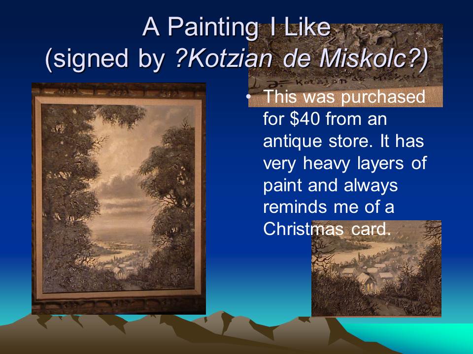 Kotzian de Miskolc art