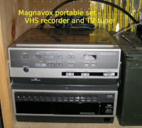 Magnavox portable
                      vhs